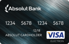 Кредитная карта «С овердрафтом Electron» от банка Абсолют банк
