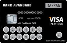 Кредитная карта «Platinum» от банка Авангард