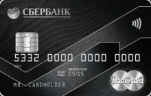 Кредитная карта «Кредитная Signature / Black Edition» от банка Сбербанк России