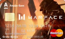 Дебетовая карта «Warface» от банка Альфа-банк