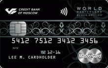 Дебетовая карта «Дебетовая Black Edition» от банка Московский кредитный банк