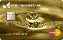 Дебетовая карта «Дебетовая Gold» от банка Левобережный