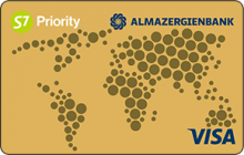 Дебетовая карта «S7 Priority Gold» от банка Алмазэргиэнбанк