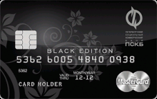 Дебетовая карта «Black Edition» от банка Петербургский социальный коммерческий банк