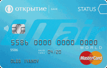 Дебетовая карта «UTair, тарифный план Базовый» от банка ФК Открытие